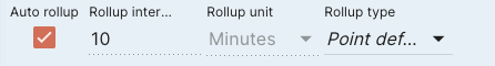 Rollup controls