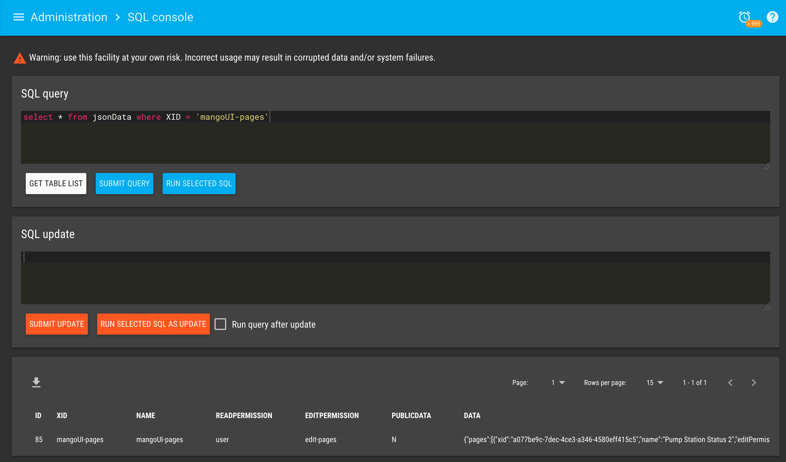 Pages SQL