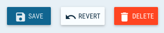 Save, revert and delete buttons